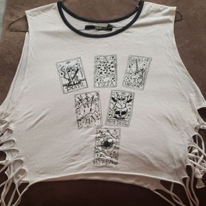 Cute alternative ladies cut tank